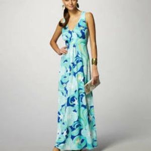 Lily Pulitzer silk/cotton maxi dress